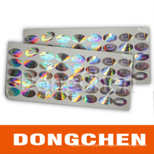 Factory Made Waterproof Adhesive Hologram Sticker